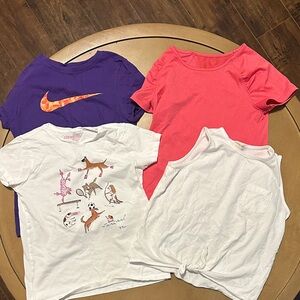 Nike Kids T-Shirt - Purple with Orange Swoosh, Crewcuts T shirt bundle